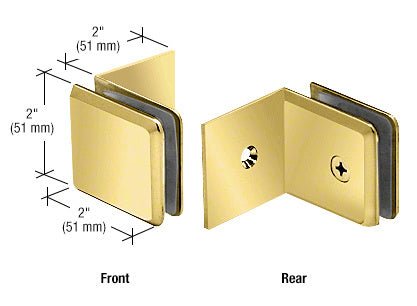 CRL Fixed Panel Beveled Clamp with Large Leg BGC039BN