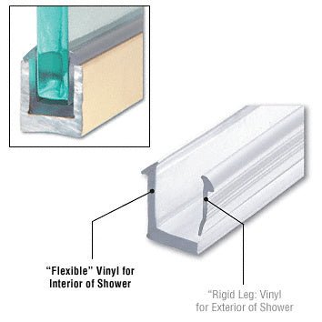 CRL Flexible Vinyl for DUC38 U - Channel for 8 mm or 10 mm Glass FV4DUC