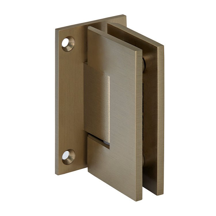 CRL Geneva 037 Series Wall Mount Full Back Plate Standard Hinge GEN037BBRZ