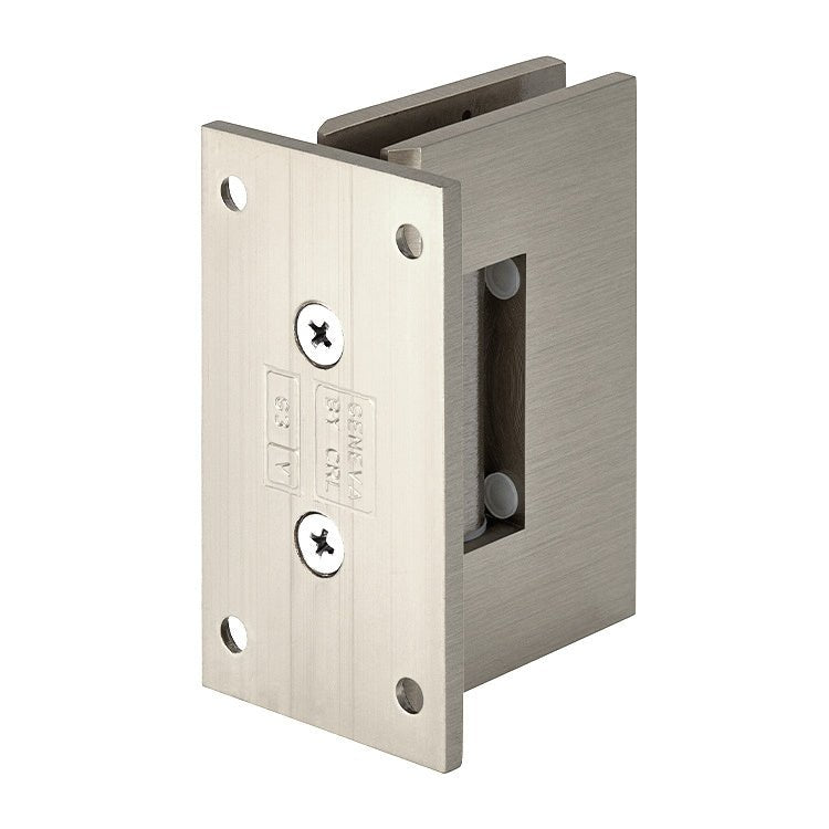 CRL Geneva 037 Series Wall Mount Full Back Plate Standard Hinge GEN037BN