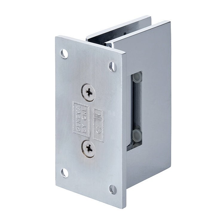 CRL Geneva 037 Series Wall Mount Full Back Plate Standard Hinge GEN037CH