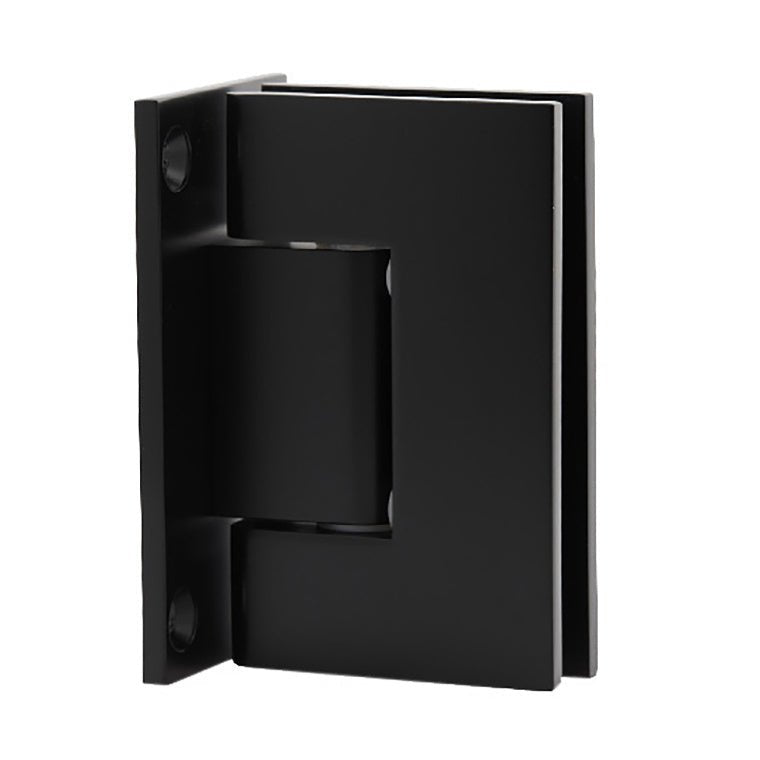 CRL Geneva 037 Series Wall Mount Full Back Plate Standard Hinge GEN037MBL