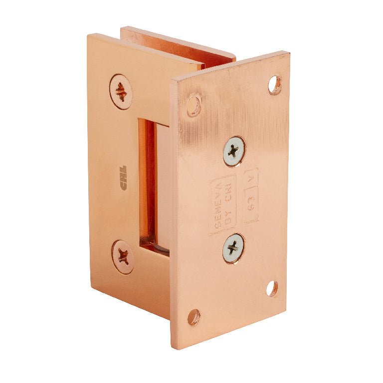 CRL Geneva 037 Series Wall Mount Full Back Plate Standard Hinge GEN037PC0