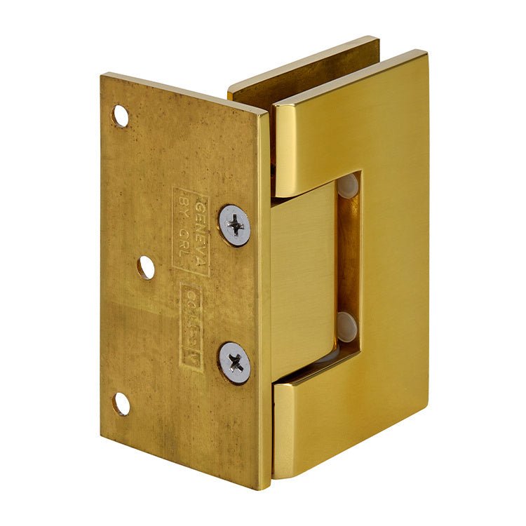 CRL Geneva 044 Series Wall Mount Offset Back Plate Hinge GEN044BR