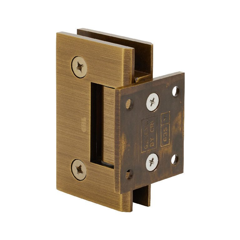 CRL Geneva 074 Series Wall Mount Short Back Plate Hinge GEN074ABR