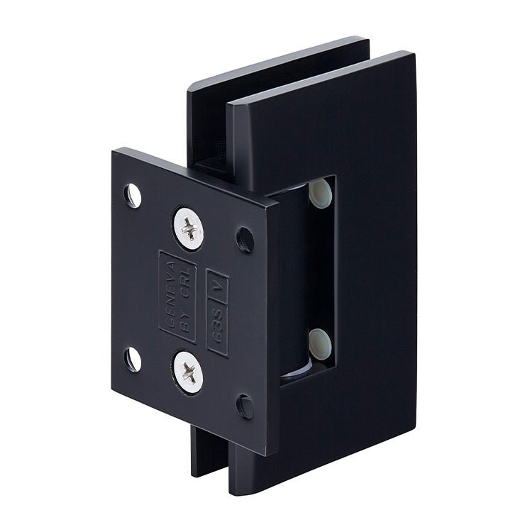 CRL Geneva 074 Series Wall Mount Short Back Plate Hinge GEN074MBL