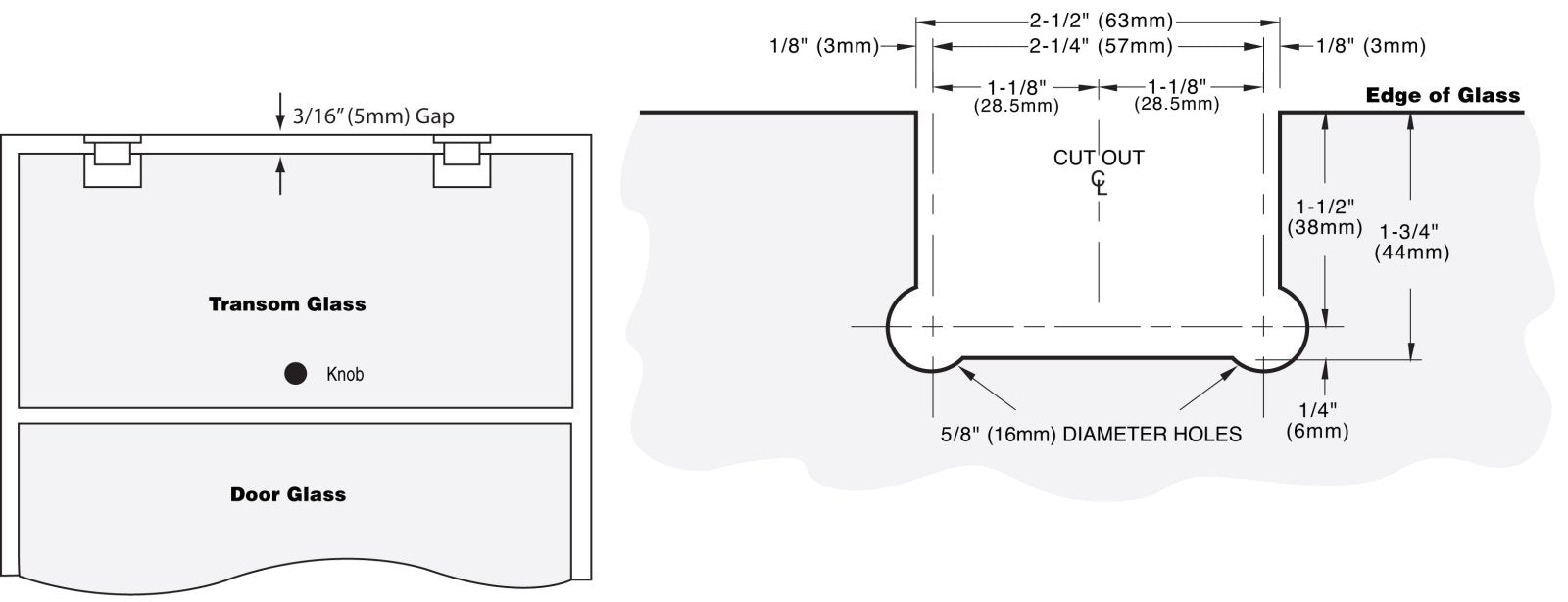 CRL Geneva 3 - Point Movable Square Style Transom Clamp GTC0370RB