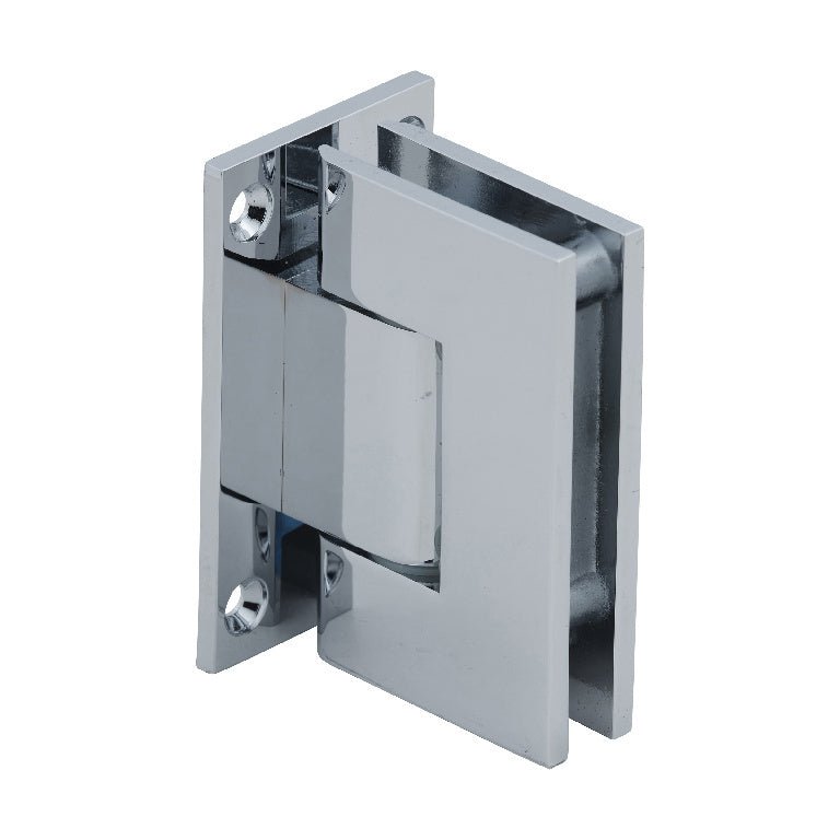 CRL Geneva 337 Series Adjustable Wall Mount Full Back Plate Hinge GEN337CH