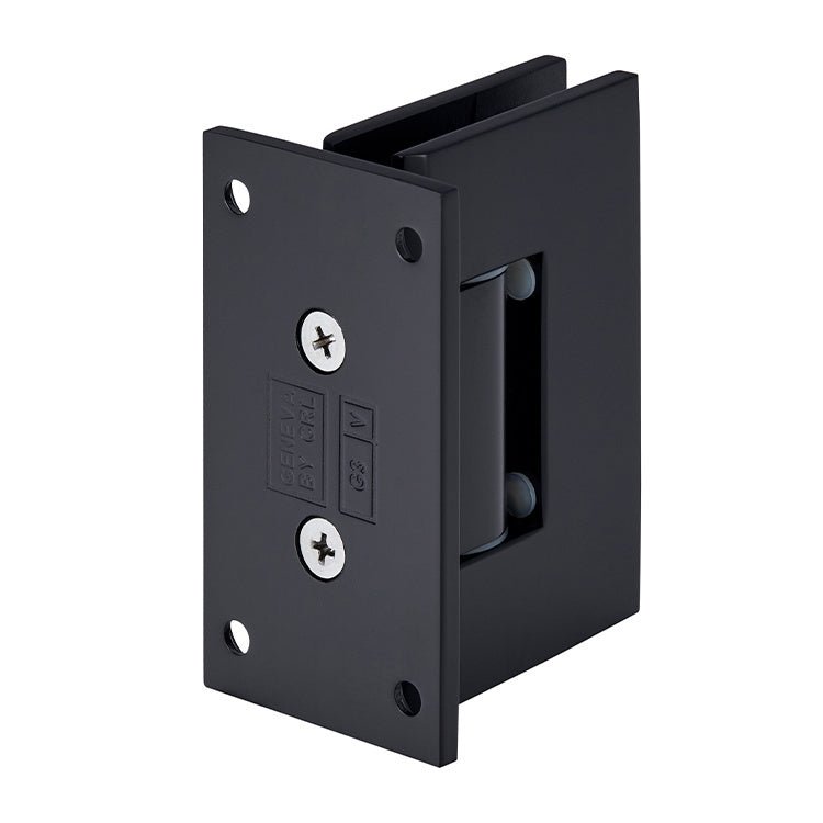 CRL Geneva 337 Series Adjustable Wall Mount Full Back Plate Hinge GEN337MBL