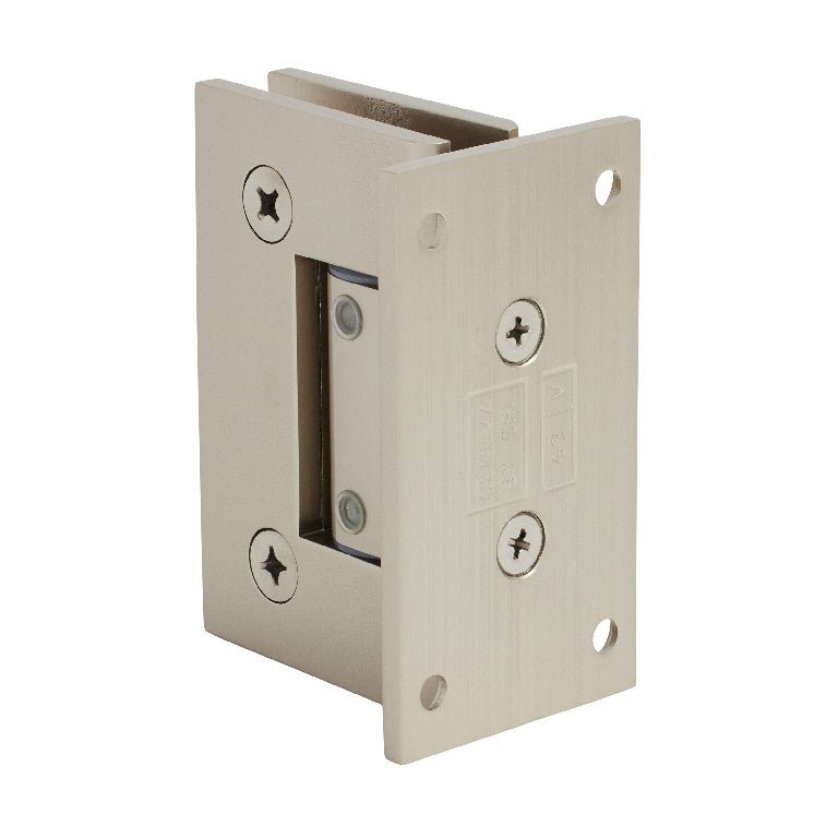 CRL Geneva 337 Series Adjustable Wall Mount Full Back Plate Hinge GEN337SN