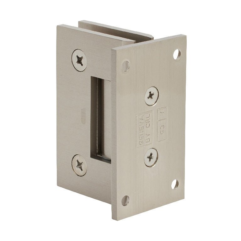 CRL Geneva 537 Series Wall Mount Full Back Plate Standard Hinge With 5 Degree Offset GEN537BN