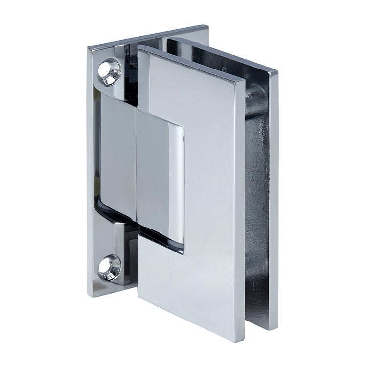 CRL Geneva 537 Series Wall Mount Full Back Plate Standard Hinge With 5 Degree Offset GEN537CH