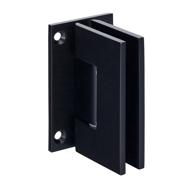 CRL Geneva 537 Series Wall Mount Full Back Plate Standard Hinge With 5 Degree Offset GEN537MBL