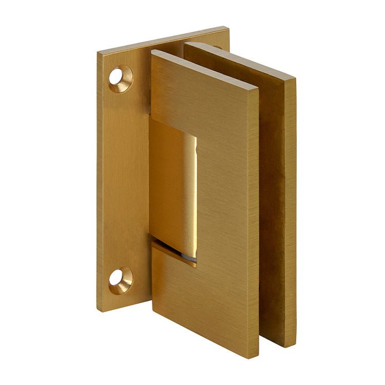 CRL Geneva 537 Series Wall Mount Full Back Plate Standard Hinge With 5 Degree Offset GEN537SB