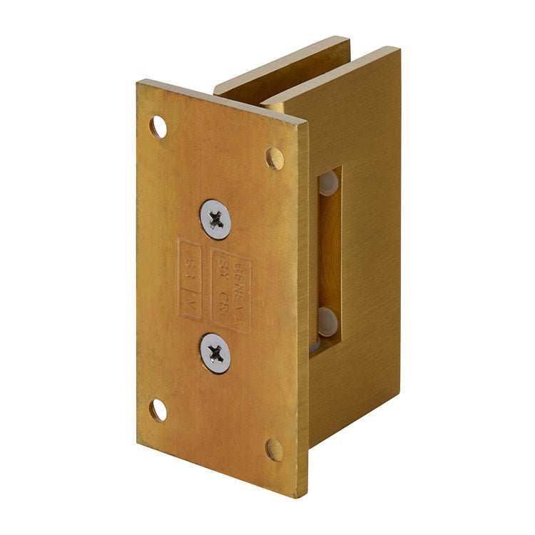 CRL Geneva 537 Series Wall Mount Full Back Plate Standard Hinge With 5 Degree Offset GEN537SB