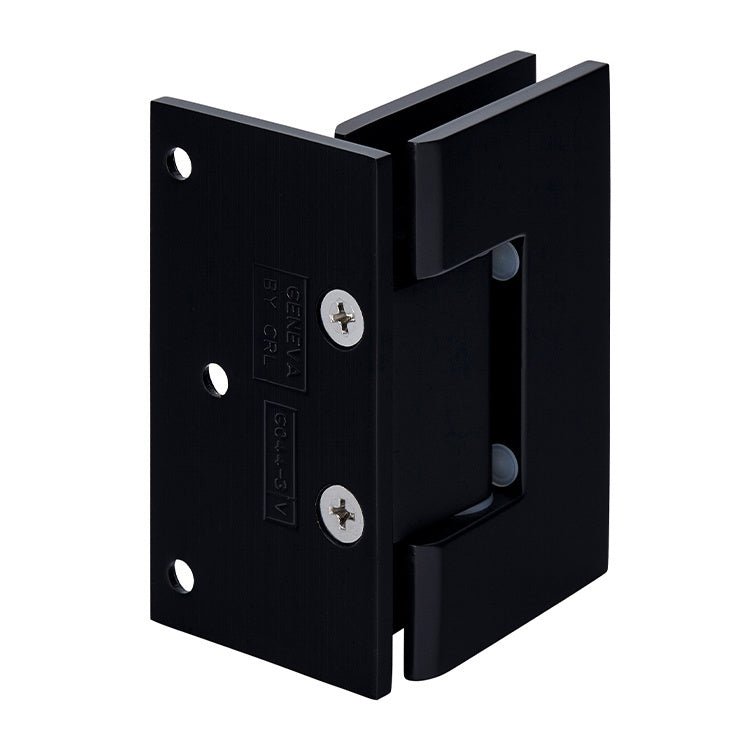 CRL Geneva 544 Series Wall Mount Offset Back Plate Hinge GEN544MBL