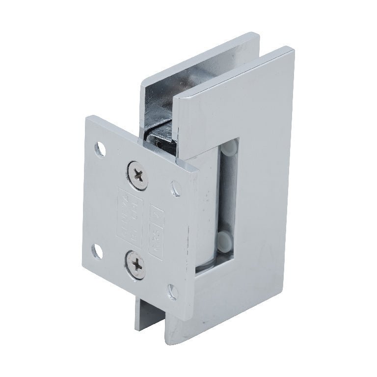 CRL Geneva Series 5 Degree Pre - Set Wall Mount Short Back Plate Hinge GEN574CH