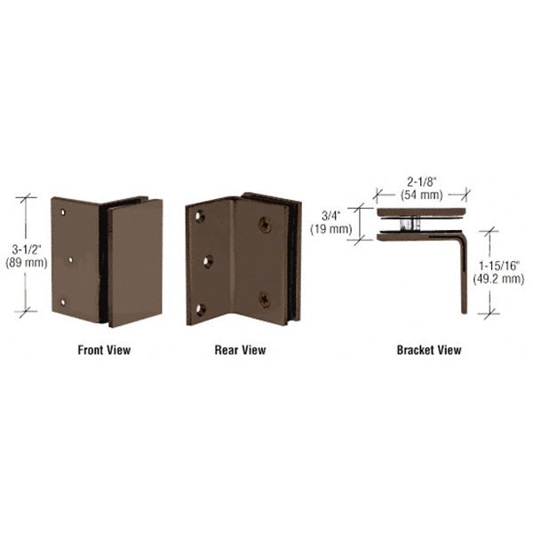 CRL Geneva Series Wall Mount Bracket GE90S0RB