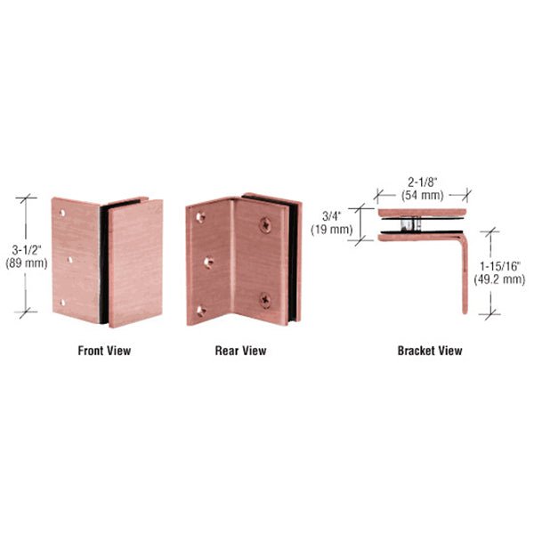 CRL Geneva Series Wall Mount Bracket GE90SABC0