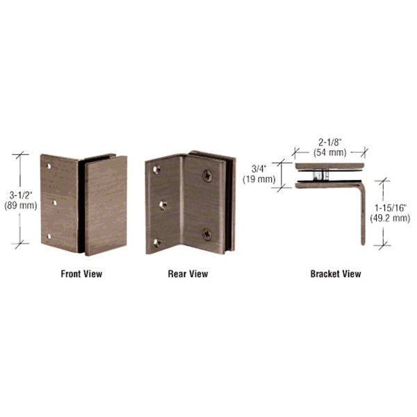 CRL Geneva Series Wall Mount Bracket GE90SABN