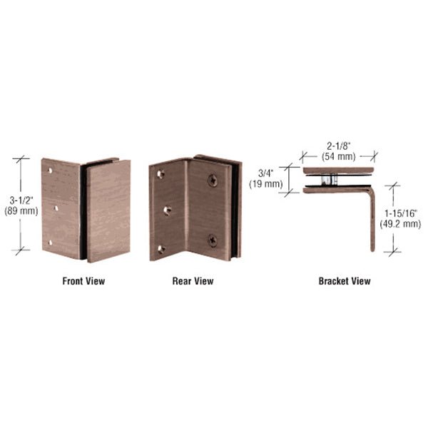 CRL Geneva Series Wall Mount Bracket GE90SABRZ