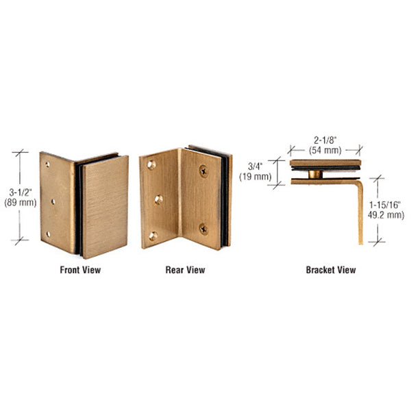 CRL Geneva Series Wall Mount Bracket GE90SBBRZ