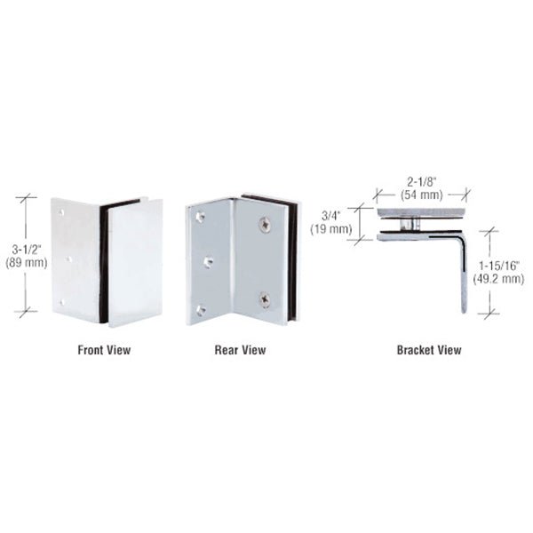 CRL Geneva Series Wall Mount Bracket GE90SBSC