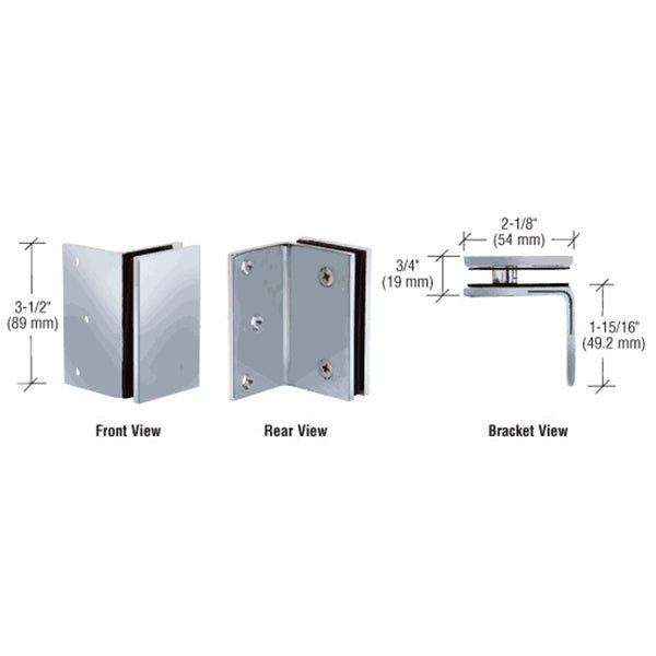 CRL Geneva Series Wall Mount Bracket GE90SCH