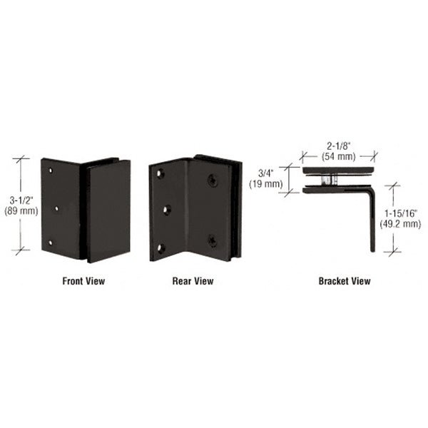 CRL Geneva Series Wall Mount Bracket GE90SMBL