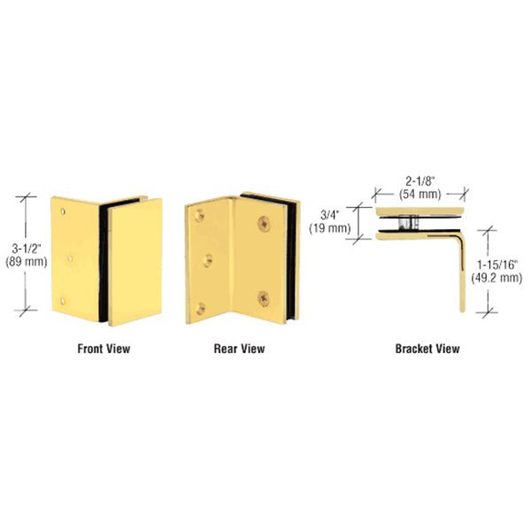 CRL Geneva Series Wall Mount Bracket GE90SSB