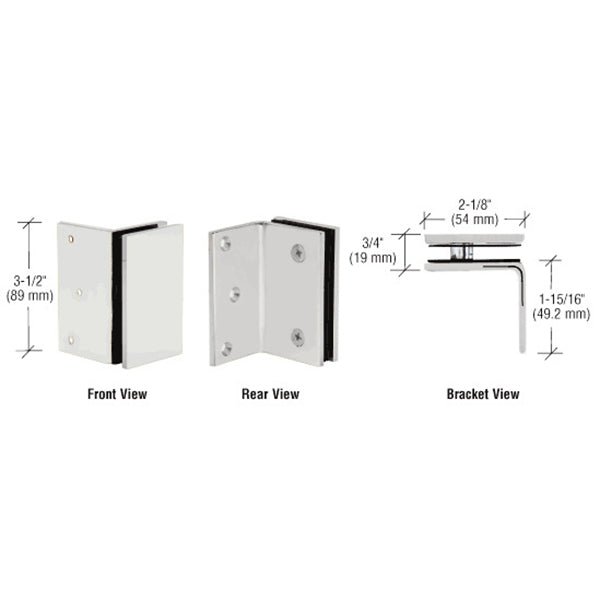 CRL Geneva Series Wall Mount Bracket GE90SSC