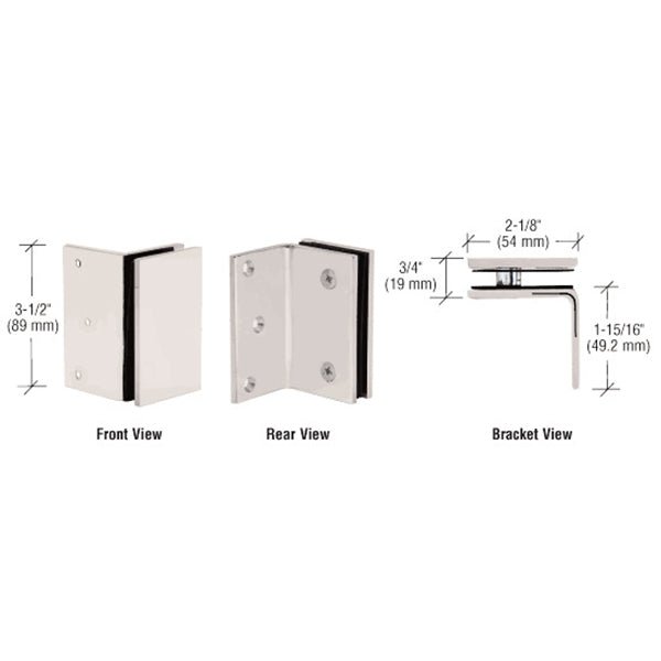 CRL Geneva Series Wall Mount Bracket GE90SSN