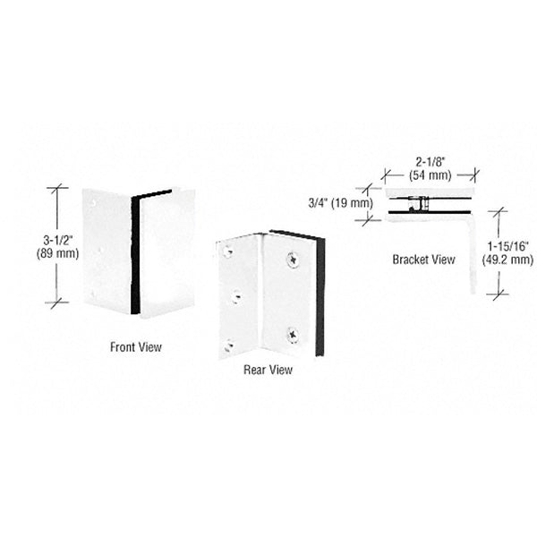 CRL Geneva Series Wall Mount Bracket GE90SW