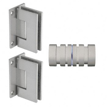 CRL Geneva Shower Knob and Hinge Set GENS6BN