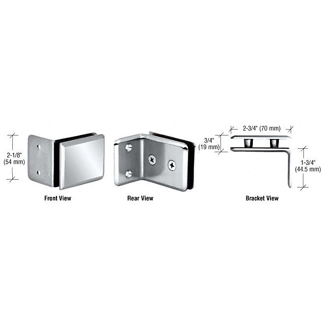 CRL Grande Series Wall Mount Bracket GR90SCH