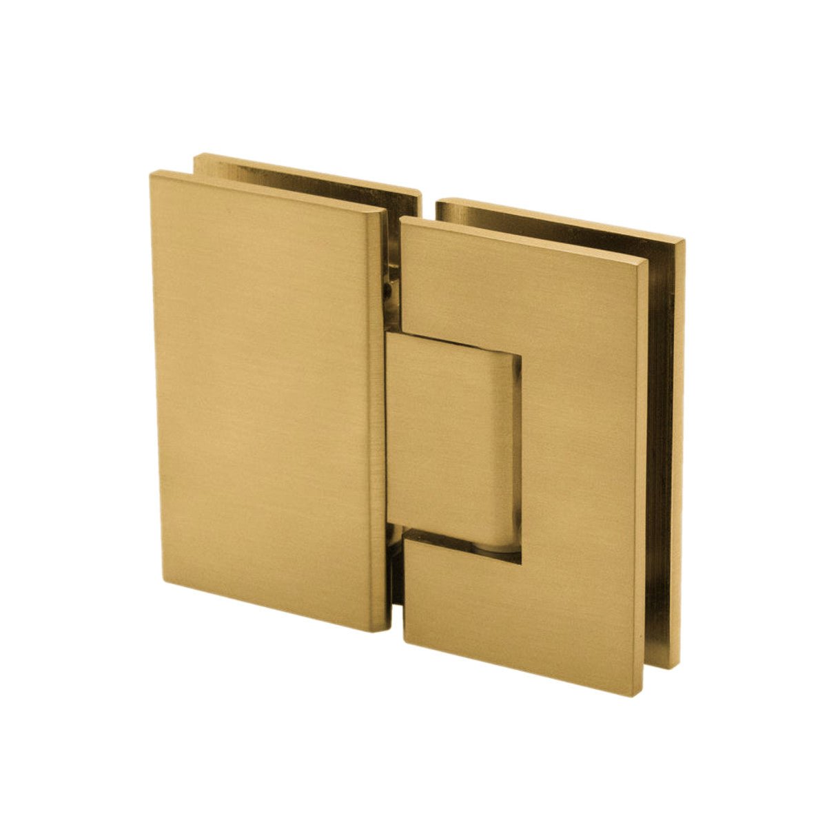 Structure Glass Solutions Heavy Duty 180° Glass to Glass Hinge SUP - 180 - Brushed Gold