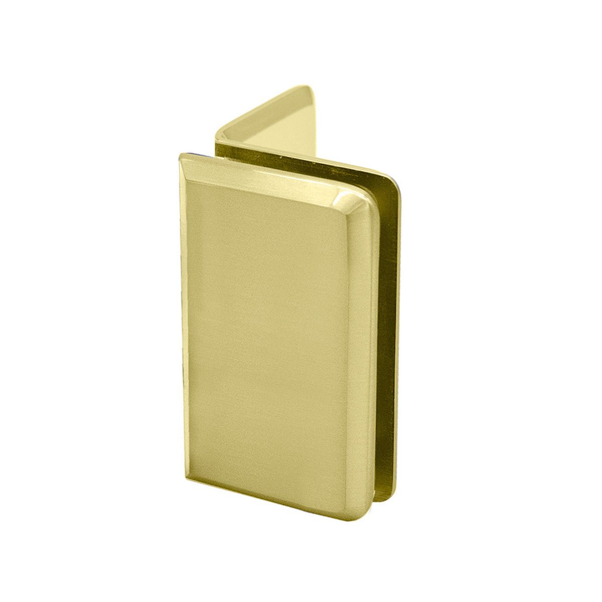 Structure Glass Solutions Heavy Duty 3 1/2" x 2 1/8" Beveled Glass Clamp GCB - 300 - Brushed Bronze