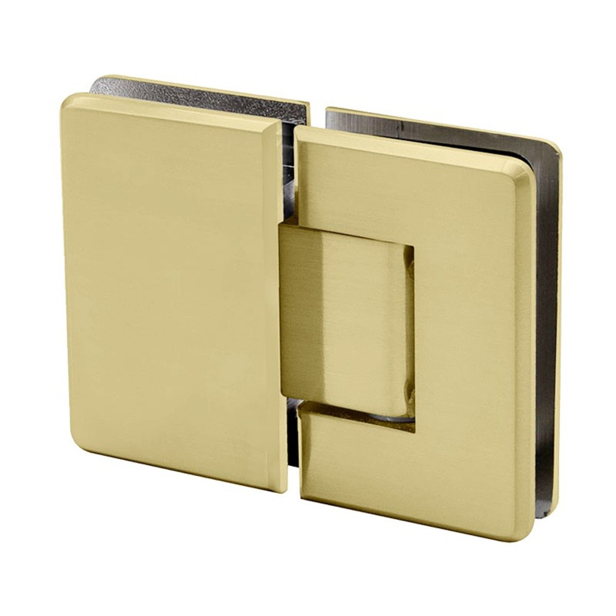 Structure Glass Solutions Heavy Duty Beveled 180° Glass to Glass Hinge SUPB - 180 - Brushed Bronze