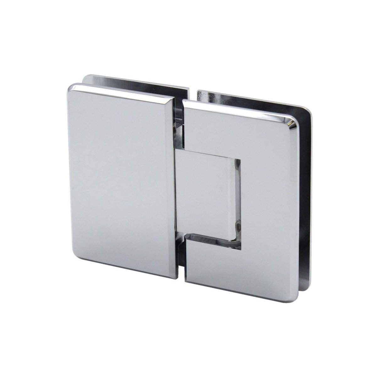 Structure Glass Solutions Heavy Duty Beveled 180° Glass to Glass Hinge SUPB - 180 - Chrome