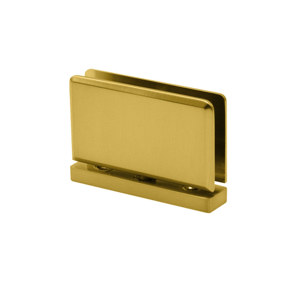 Structure Glass Solutions Heavy Duty Beveled Top/Bottom Pivot Hinge SUPB - 360 - Brushed Gold