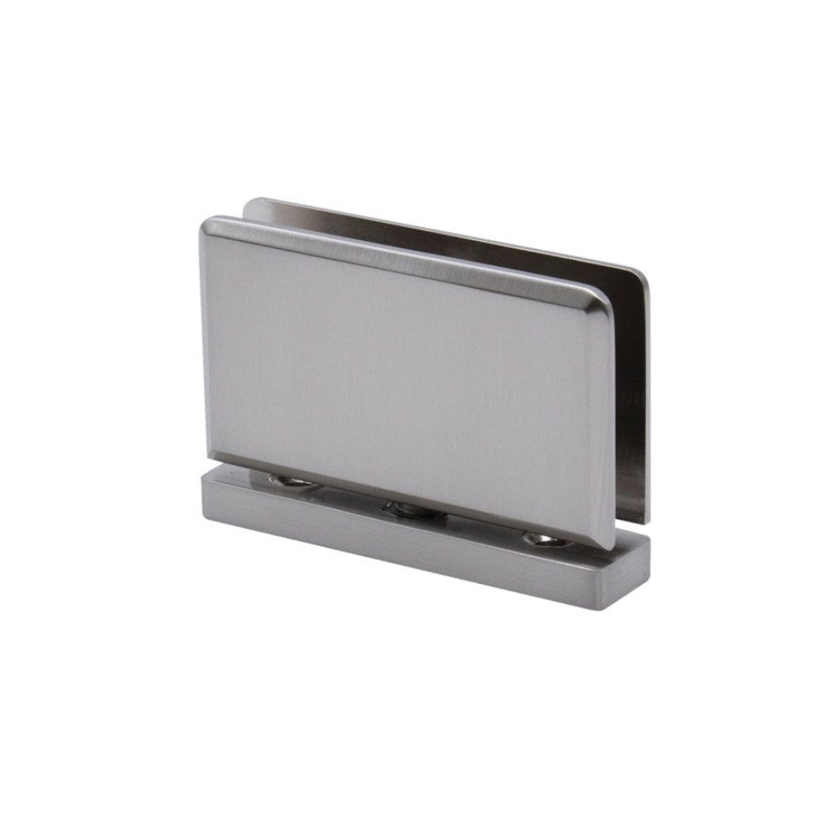 Structure Glass Solutions Heavy Duty Beveled Top/Bottom Pivot Hinge SUPB - 360 - Brushed Nickel