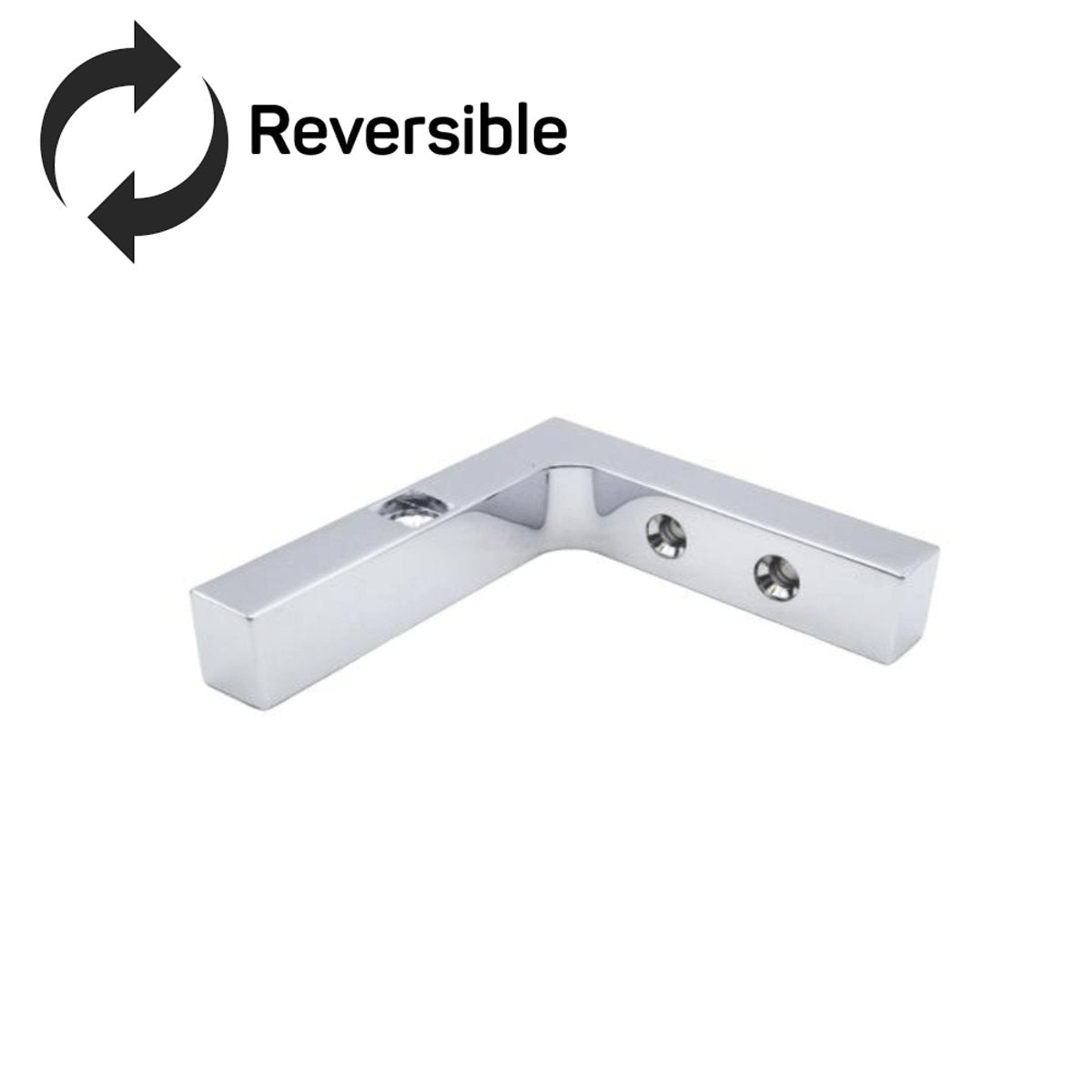 Structure Glass Solutions HEAVY DUTY Reversible Pivot Hinge Wall Mount Bracket LRG - 360 - RVL Bracket - Chrome