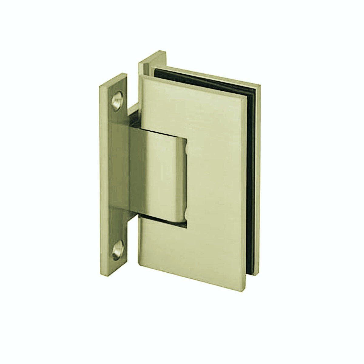 Structure Glass Solutions Heavy Duty Wall to Glass "H" Back Plate Hinge SUP - 112 - HP - Brushed Bronze