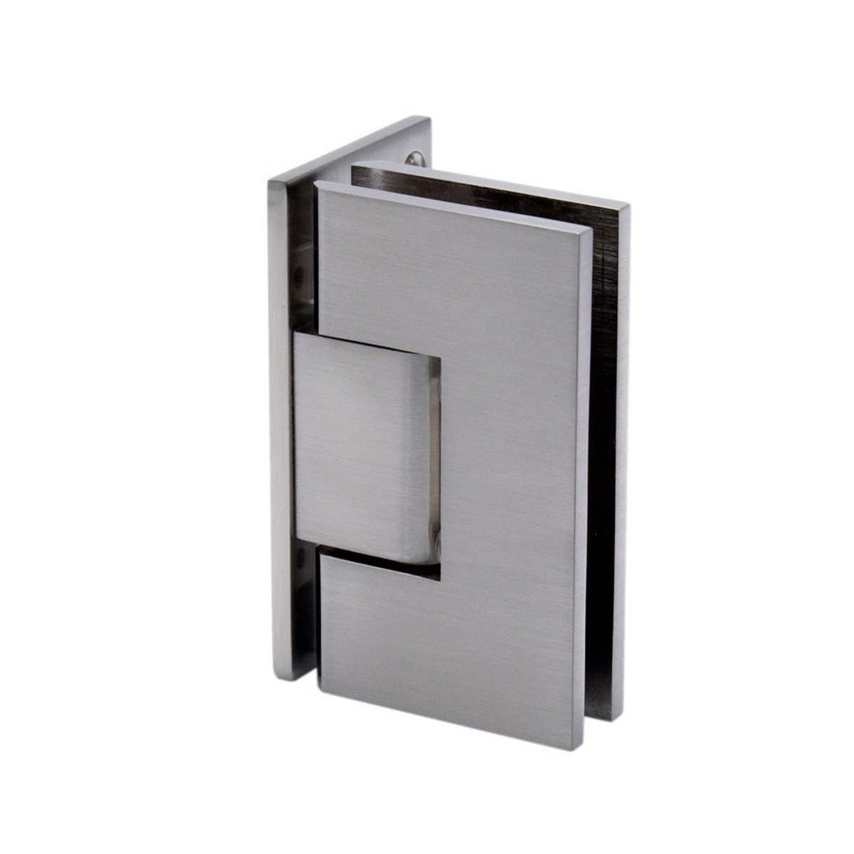 Structure Glass Solutions Heavy Duty Wall to Glass Offset Back Plate Hinge SUP - 112 - OS - Brushed Nickel