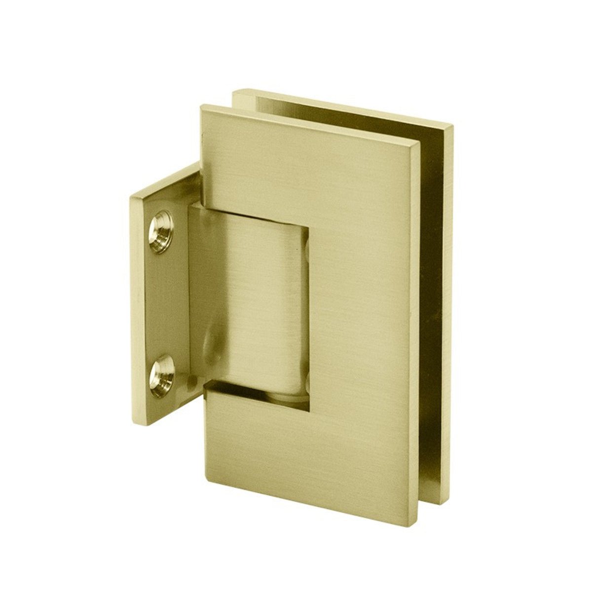 Structure Glass Solutions Heavy Duty Wall to Glass Short Back Plate Hinge SUP - 110 - Brushed Bronze