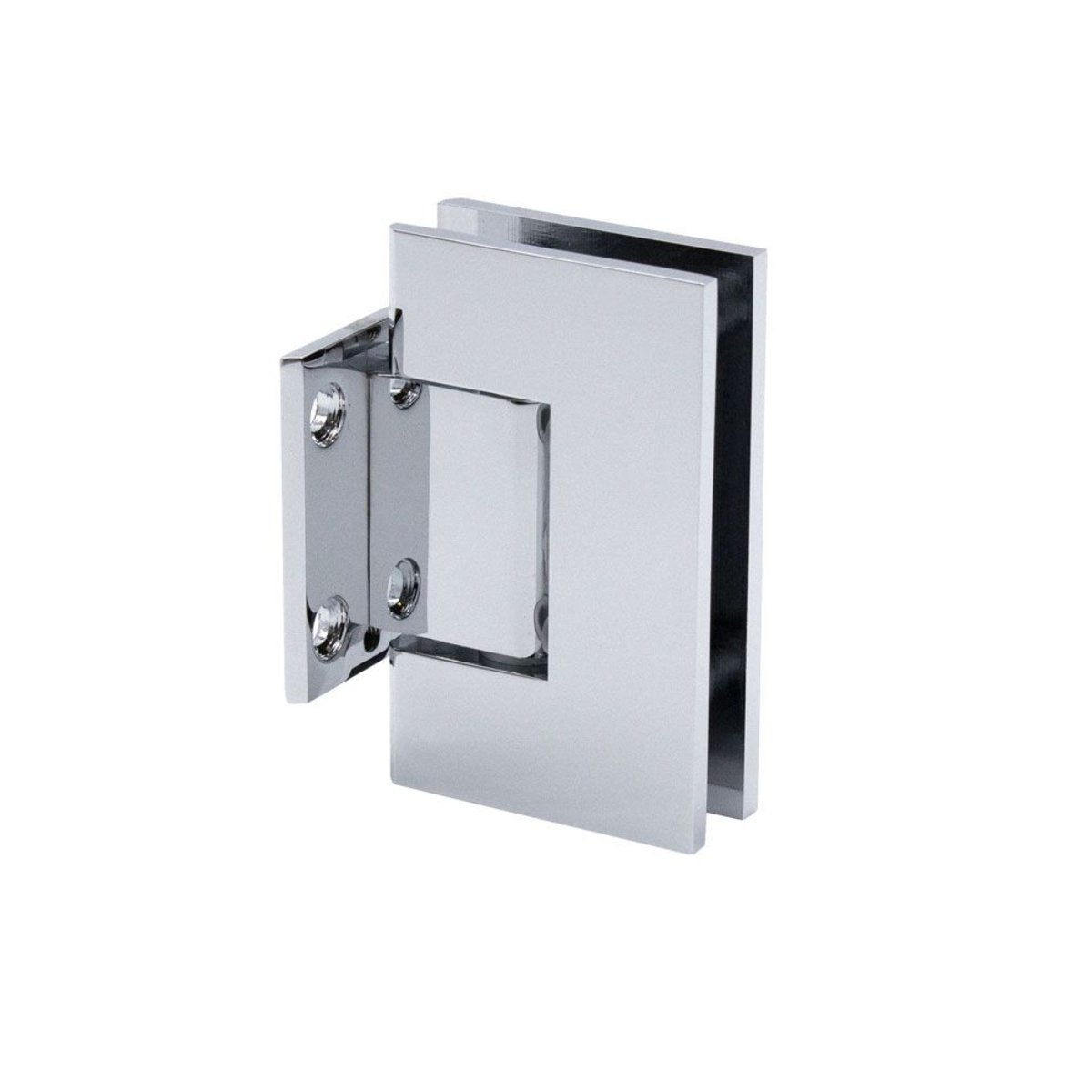 Structure Glass Solutions Heavy Duty Wall to Glass Short Back Plate Hinge SUP - 110 - Chrome