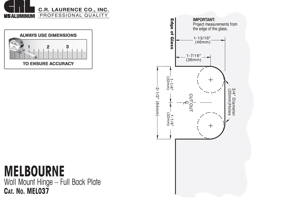 Melbourne Hinge Gasket Pack