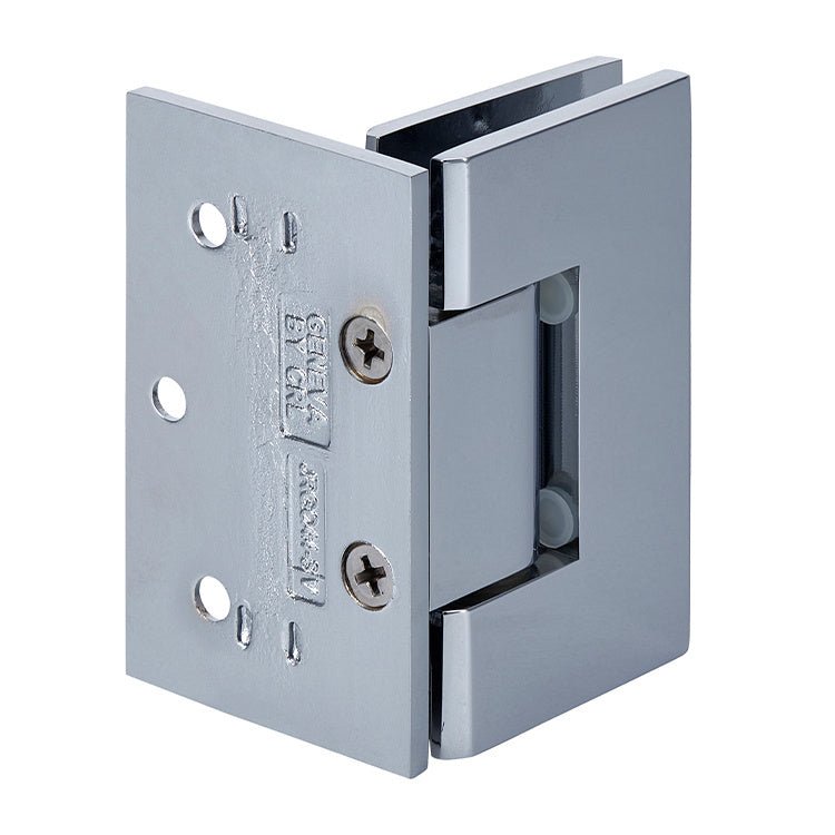 CRL Junior Geneva 044 Series Wall Mount Offset Back Plate Hinge JRG044CH