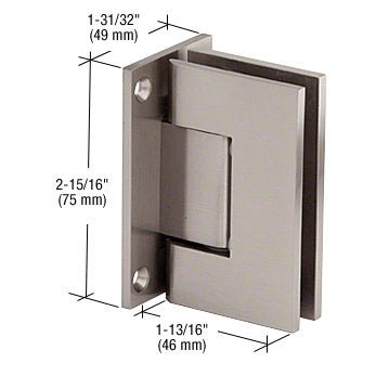 CRL Junior Geneva 537 Series 5 Degree Wall Mount Hinge JRG537BN