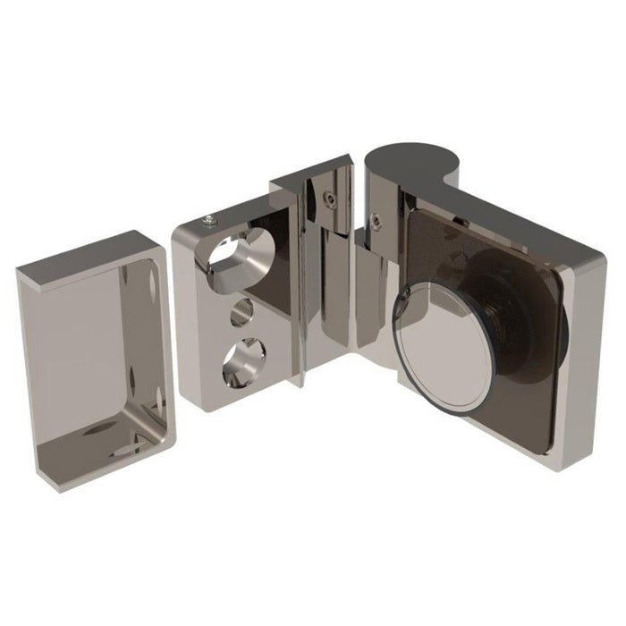 CRL Lugano Series Wall Mount Hinge - For Left Hand Door LUG044RBN